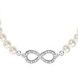 Load image into Gallery viewer, Braccciale Morellato con perle naturali e simbolo "Infinito"