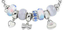 Carica l'immagine nel visualizzatore di Gallery, Morellato Gioielli Bracciale Acciaio Con Drops, Occhio Di Gatto Bianco Cristalli Blu