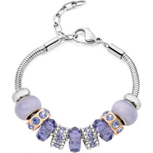 Carica l'immagine nel visualizzatore di Gallery, Morellato Gioielli Bracciale In Acciaio Con Drops, Occhio Di Gatto E Cristalli