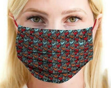 Load image into Gallery viewer, KIT 7 PEZZI copri bocca uso civile traspiranti 100x100 cotone "Boccadamo"