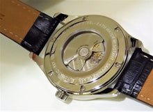 Load image into Gallery viewer, OROLOGIO LORENZ / CINT. PELLE BLU ANNIVERSARY MECCANICO AUT. RISERVA DI CARICA REF.030160AA