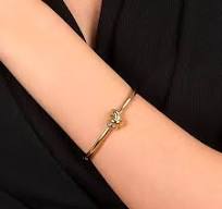 Carica l'immagine nel visualizzatore di Gallery, BRACCIALE DONNA RIGIDO DORATO MORELLATO "LEGAME"
