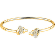 Load image into Gallery viewer, BRACCIALE DONNA RIGIDO DORATO MORELLATO "LEGAME"
