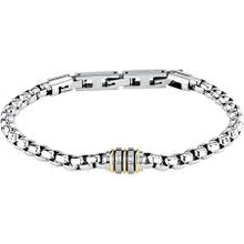 Lade das Bild in den Galerie-Viewer, BRACCIALE UOMO MORELLATO "DIAMONDS"
