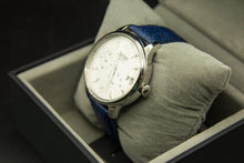 Carica l&#39;immagine nel visualizzatore di Gallery, OROLOGIO LORENZ / CINT. PELLE BLU ANNIVERSARY MECCANICO AUT. RISERVA DI CARICA REF.030160AA
