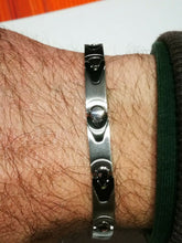 Carica l&#39;immagine nel visualizzatore di Gallery, Rosso Amante bracciale da Uomo in acciaio

