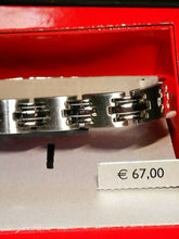 Carica l&#39;immagine nel visualizzatore di Gallery, BRACCIALE UOMO ACCIAIO &quot;ROSSO AMANTE&quot;
