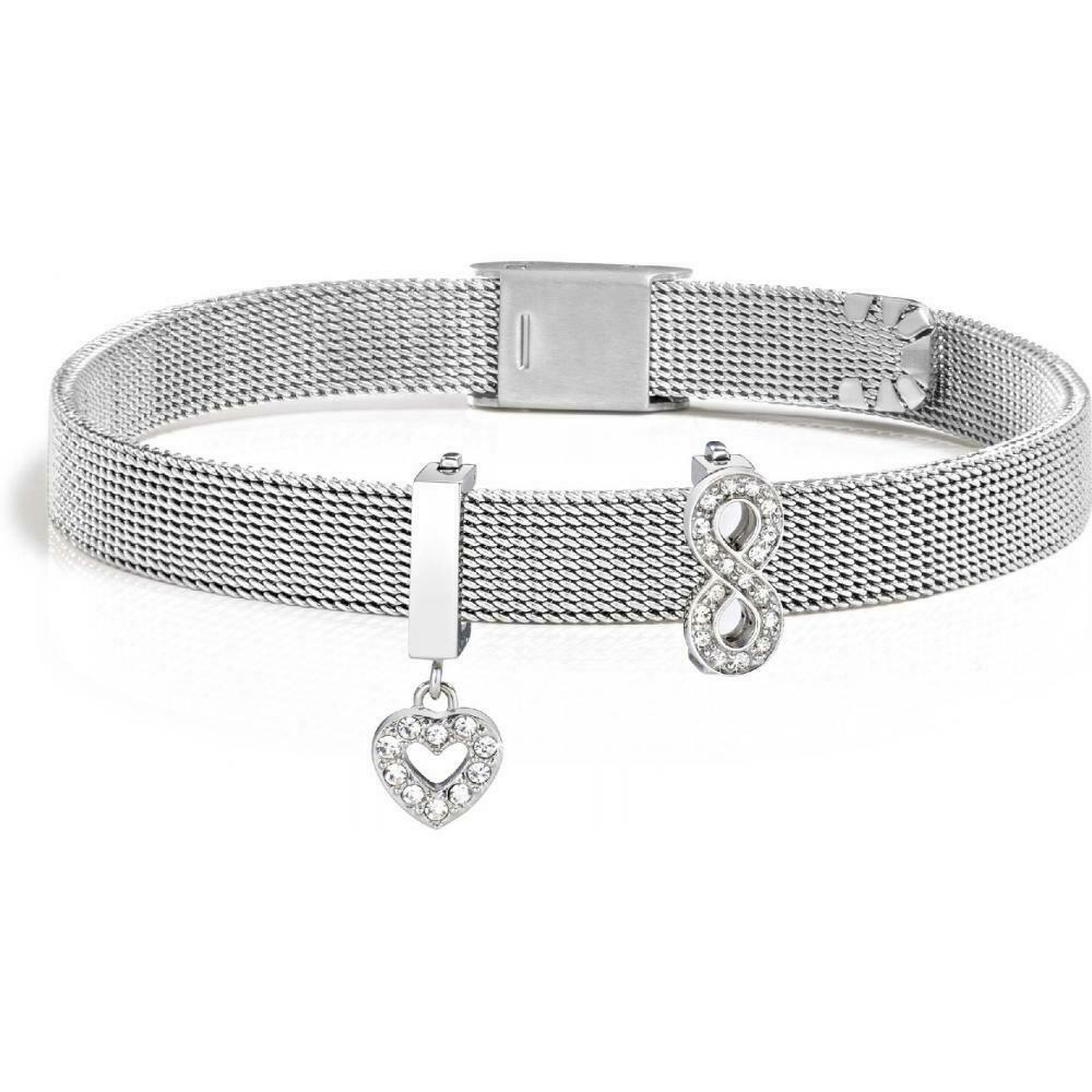 Bracciale Morellato Gioielli Serie Statement Con Cristalli Bianchi