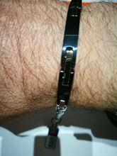 Load image into Gallery viewer, BRACCIALE UOMO &quot;ROSSO AMANTE&quot; ACCIAIO
