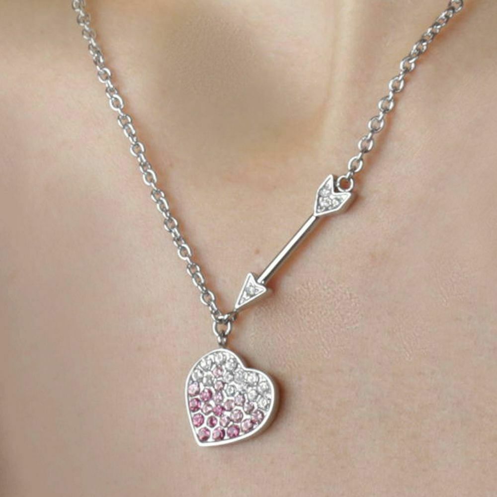 Morellato Gioielli Pendente Con Freccia E Cuore Co Cristalli Bicolore Sfumati