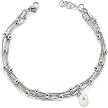 Carica l&#39;immagine nel visualizzatore di Gallery, Morellato Gioielli Bracciale  In Acciaio Multi Fili Con Ciondolo Con Perla
