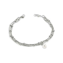 Carica l&#39;immagine nel visualizzatore di Gallery, Morellato Gioielli Bracciale  In Acciaio Multi Fili Con Ciondolo Con Perla
