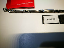 Load image into Gallery viewer, BRACCIALE UOMO &quot;ROSSO AMANTE&quot; ACCIAIO
