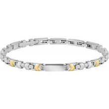 Load image into Gallery viewer, Bracciale Uomo Morellato Acciaio Con Inserti Plac. Oro Serie &quot;Motown&quot;
